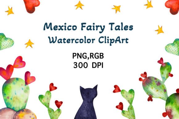 Download Watercolor ClipArt Mexico Fairy Tales - Fairy tales Collection