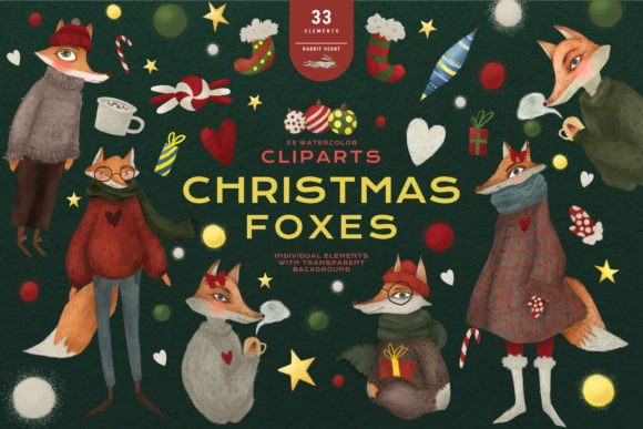 Download Christmas Fox Family Fairy Tales Animals - Fairy tales Collection